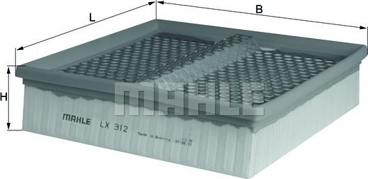 KNECHT LX 312 - Повітряний фільтр avtolavka.club