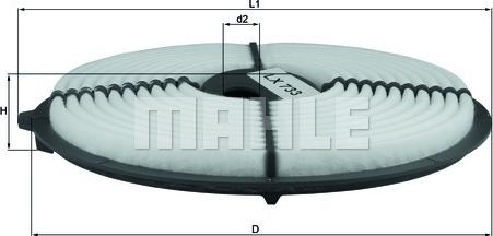 KNECHT LX 733 - Повітряний фільтр avtolavka.club