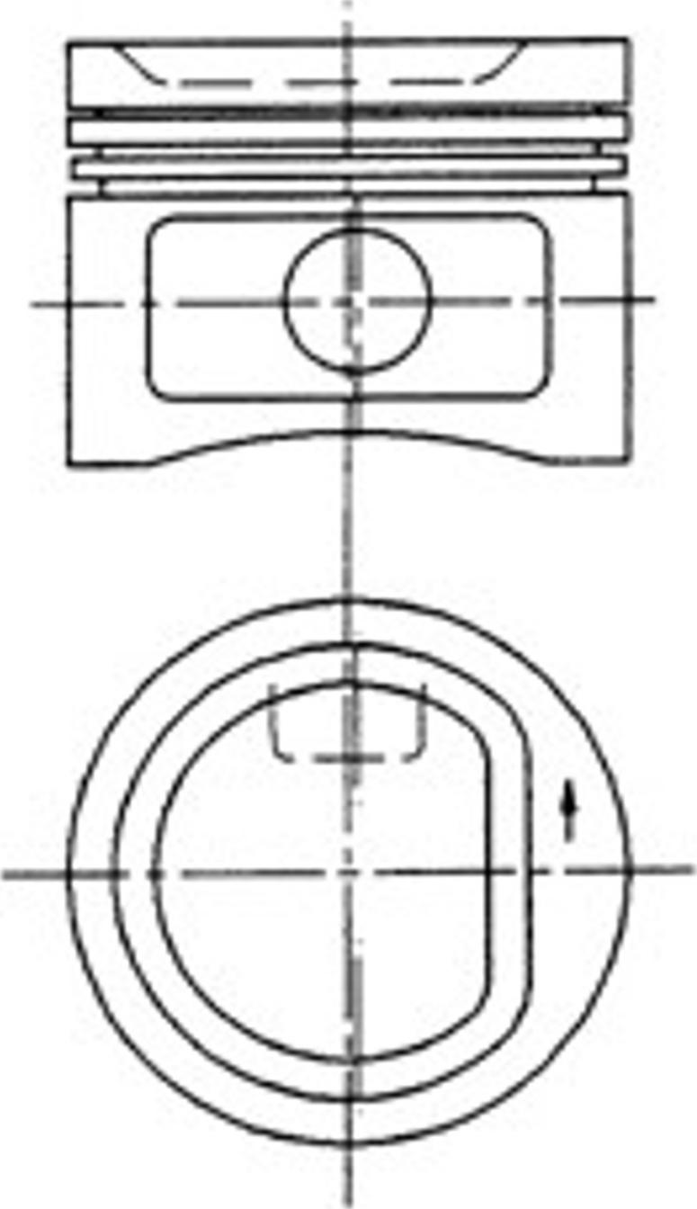 Kolbenschmidt 94353700 - Поршень avtolavka.club