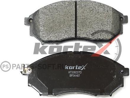 Kortex KT3392STD - Гальмівні колодки, дискові гальма avtolavka.club