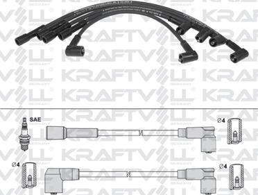 KRAFTVOLL GERMANY 05070241 - Комплект проводів запалювання avtolavka.club