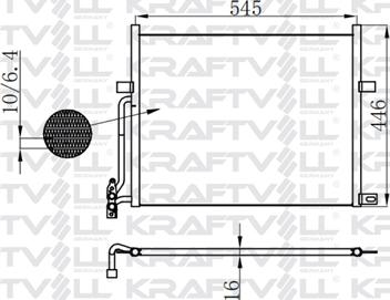 KRAFTVOLL GERMANY 08060087 - Конденсатор, кондиціонер avtolavka.club