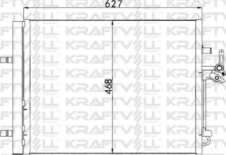 KRAFTVOLL GERMANY 08060119 - Конденсатор, кондиціонер avtolavka.club
