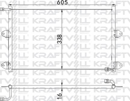 KRAFTVOLL GERMANY 08060128 - Конденсатор, кондиціонер avtolavka.club