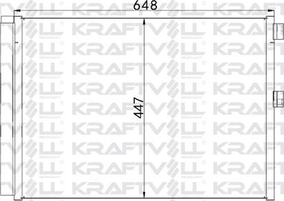 KRAFTVOLL GERMANY 08060211 - Конденсатор, кондиціонер avtolavka.club