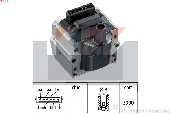 KW 490 416 - Котушка запалювання avtolavka.club