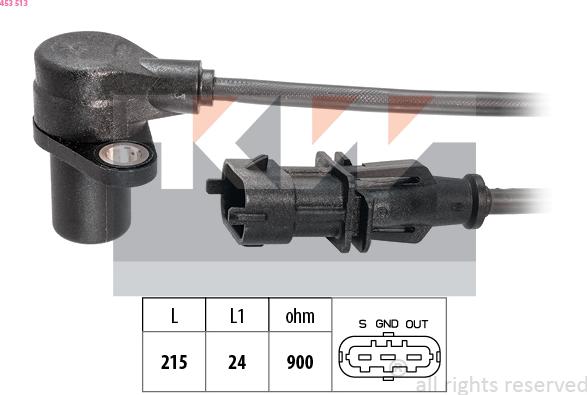 KW 453 513 - Датчик імпульсів, колінчастий вал avtolavka.club