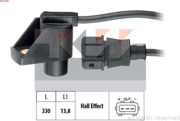 KW 453 243 - Датчик, положення розподільного валу avtolavka.club