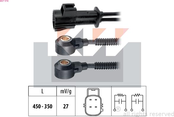 KW 457 174 - Датчик детонації avtolavka.club