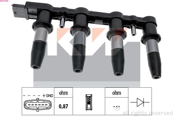 KW 470 450 - Котушка запалювання avtolavka.club