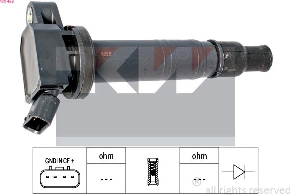 KW 470 458 - Котушка запалювання avtolavka.club