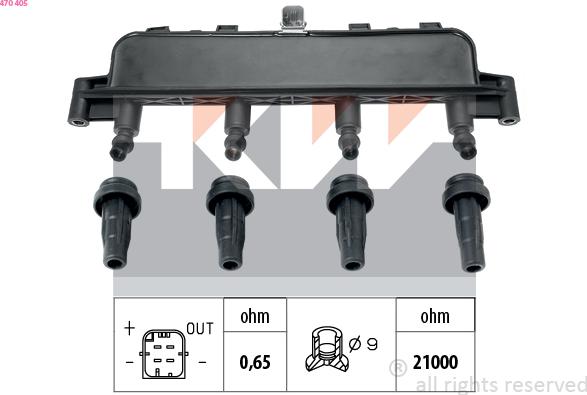 KW 470 405 - Котушка запалювання avtolavka.club