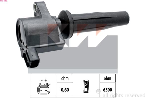 KW 470 480 - Котушка запалювання avtolavka.club