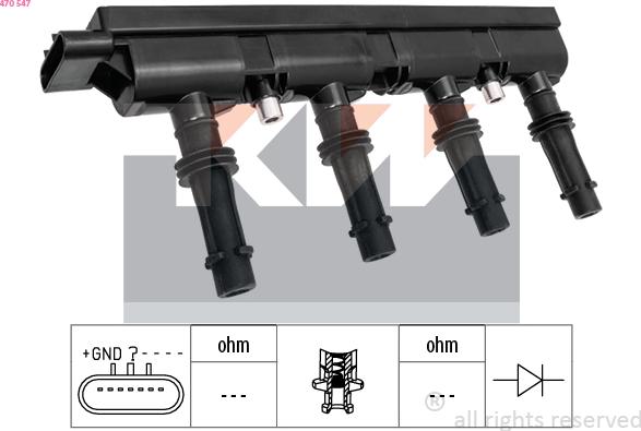 KW 470 547 - Котушка запалювання avtolavka.club