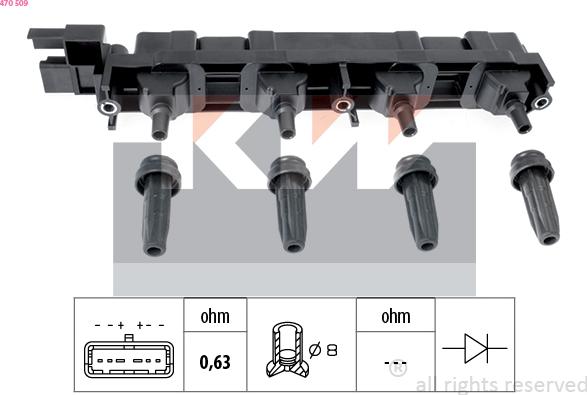 KW 470 509 - Котушка запалювання avtolavka.club