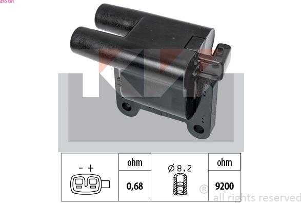 KW 470 581 - Котушка запалювання avtolavka.club