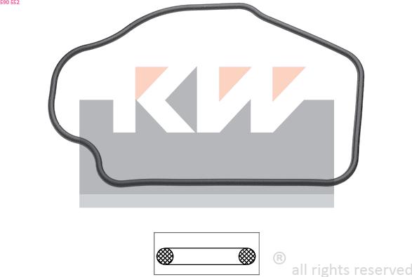 KW 590 552 - Прокладка, термостат avtolavka.club