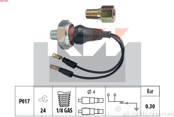 KW 500 065 - Датчик, тиск масла avtolavka.club