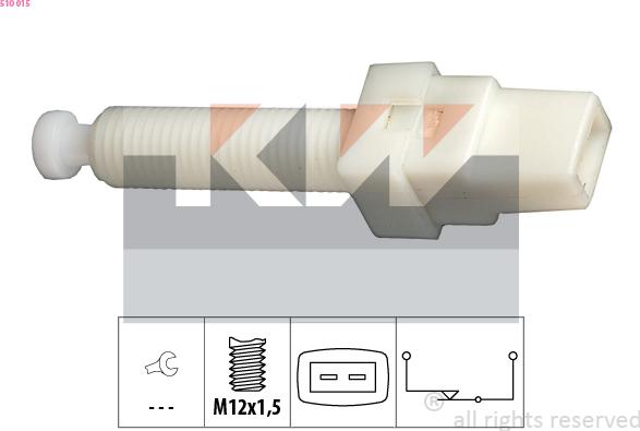 KW 510 015 - Вимикач ліхтаря сигналу гальмування avtolavka.club