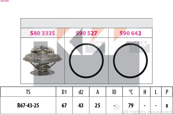 KW 580 980 - Термостат, охолоджуюча рідина avtolavka.club