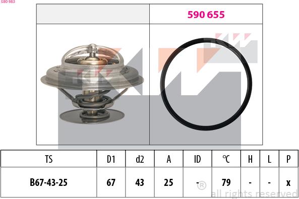 KW 580 983 - Термостат, охолоджуюча рідина avtolavka.club