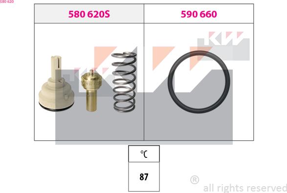 KW 580 620 - Термостат, охолоджуюча рідина avtolavka.club