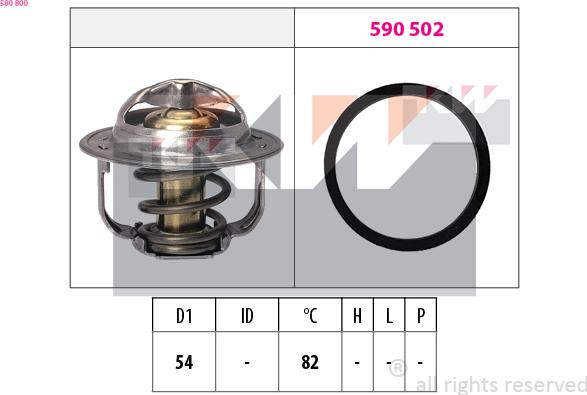 KW 580 800 - Термостат, охолоджуюча рідина avtolavka.club