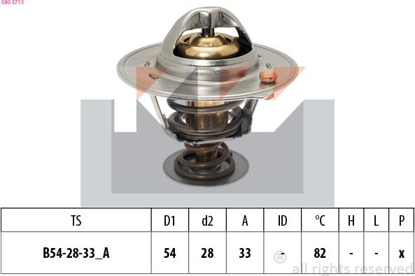 KW 580 371S - Термостат, охолоджуюча рідина avtolavka.club