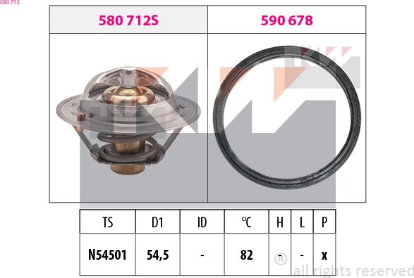 KW 580 713 - Термостат, охолоджуюча рідина avtolavka.club