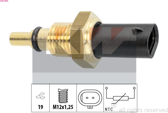 KW 530 400 - Датчик, температура масла avtolavka.club