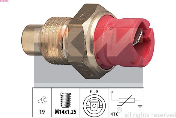 KW 530 084 - Датчик, температура охолоджуючої рідини avtolavka.club