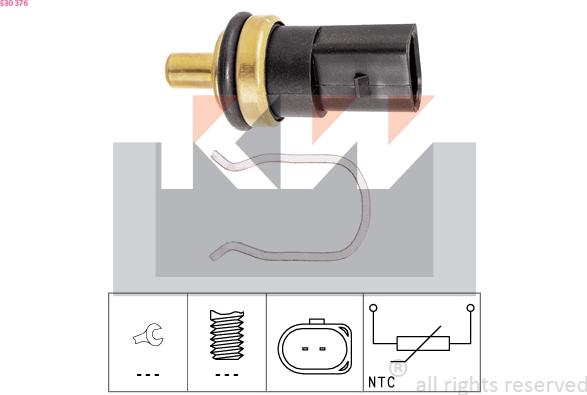 KW 530 376 - Датчик, температура палива avtolavka.club