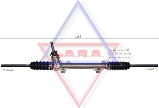 LA.R.A. 300019 - Рульовий механізм, рейка avtolavka.club