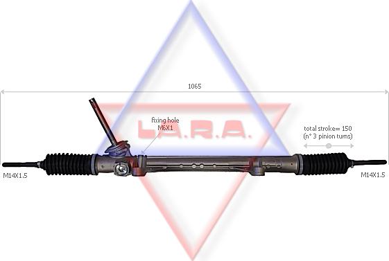 LA.R.A. 310045 - Рульовий механізм, рейка avtolavka.club