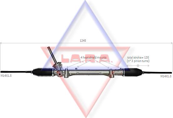 LA.R.A. 310041 - Рульовий механізм, рейка avtolavka.club