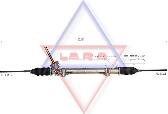 LA.R.A. 310039 - Рульовий механізм, рейка avtolavka.club