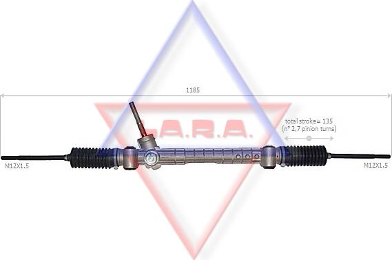 LA.R.A. 290012 - Рульовий механізм, рейка avtolavka.club