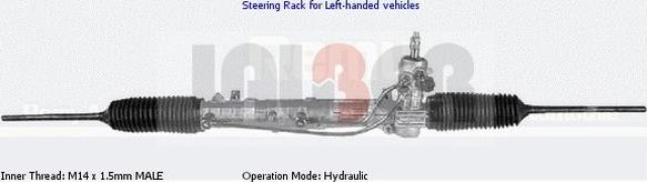 Lauber 66.1001 - Рульовий механізм, рейка avtolavka.club