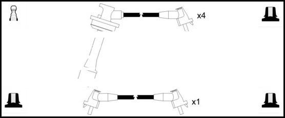 LEMARK HOES643 - Комплект проводів запалювання avtolavka.club