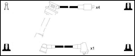 LEMARK HOES1126 - Комплект проводів запалювання avtolavka.club