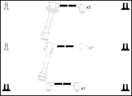 LEMARK HOES803 - Комплект проводів запалювання avtolavka.club