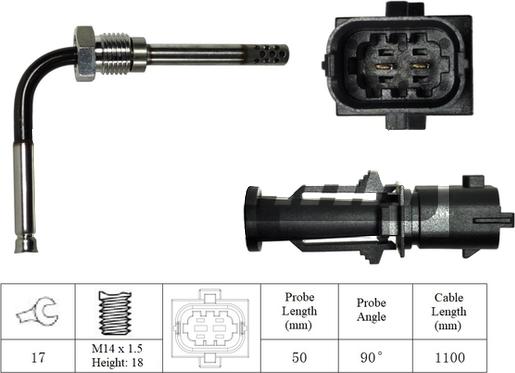 LEMARK LXT054 - Датчик, температура вихлопних газів avtolavka.club