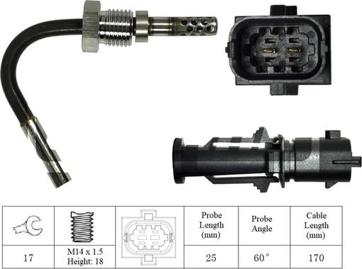 LEMARK LXT056 - Датчик, температура вихлопних газів avtolavka.club