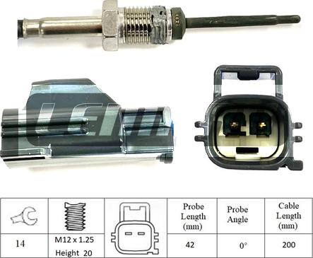 LEMARK LXT089 - Датчик, температура вихлопних газів avtolavka.club