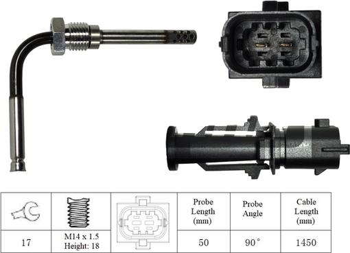 LEMARK LXT037 - Датчик, температура вихлопних газів avtolavka.club