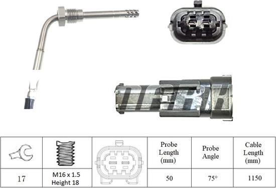 LEMARK LXT168 - Датчик, температура вихлопних газів avtolavka.club