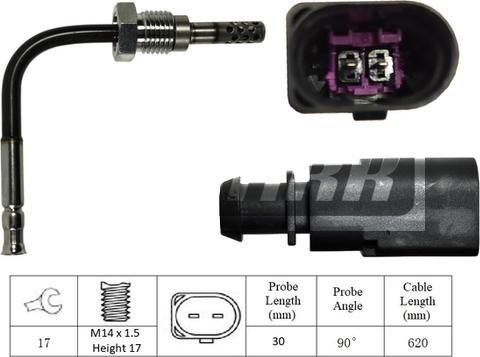 LEMARK LXT310 - Датчик, температура вихлопних газів avtolavka.club