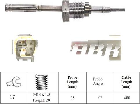 LEMARK LXT323 - Датчик, температура вихлопних газів avtolavka.club