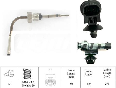 LEMARK LXT240 - Датчик, температура вихлопних газів avtolavka.club