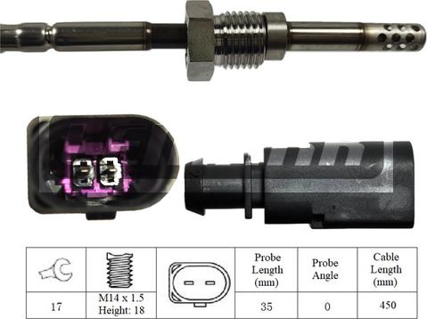 LEMARK LXT259 - Датчик, температура вихлопних газів avtolavka.club